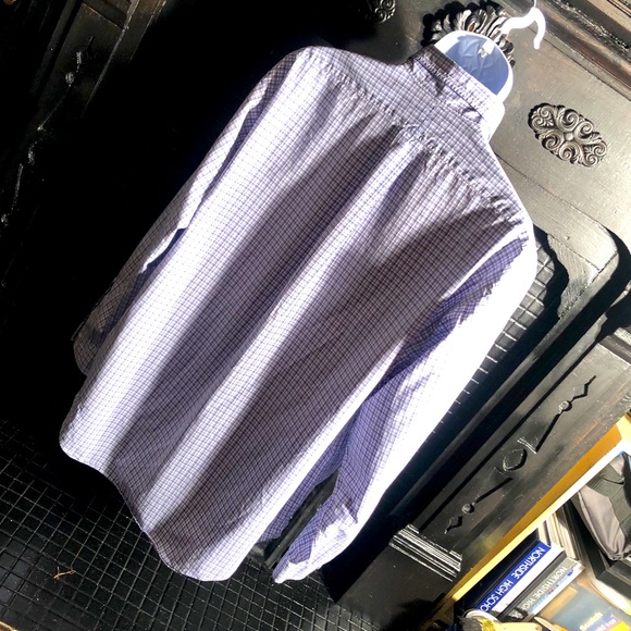 XL Polo by Ralph Lauren Men’s Navy Plaid Oxford - Picture 4 of 7